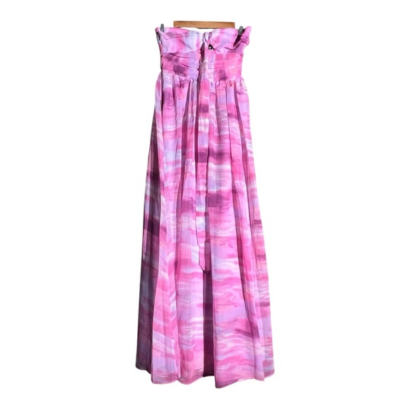 Aqua Womens Pink Ombre Chiffon Maxi Dress BHFO 5931 - Picture 3 of 4